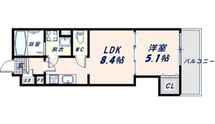 クリエオーレ友井の物件間取画像